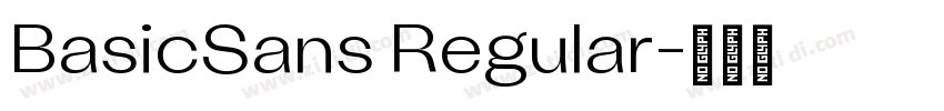 BasicSans Regular字体转换